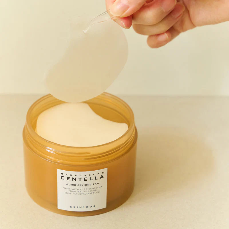 CENTELLA - SKIN1004 Madagascar Centella Quick Calming Pad 70 Pads 130ml - Quick Soothing Effect for Sensitive Skin www.sallunabeauty.com