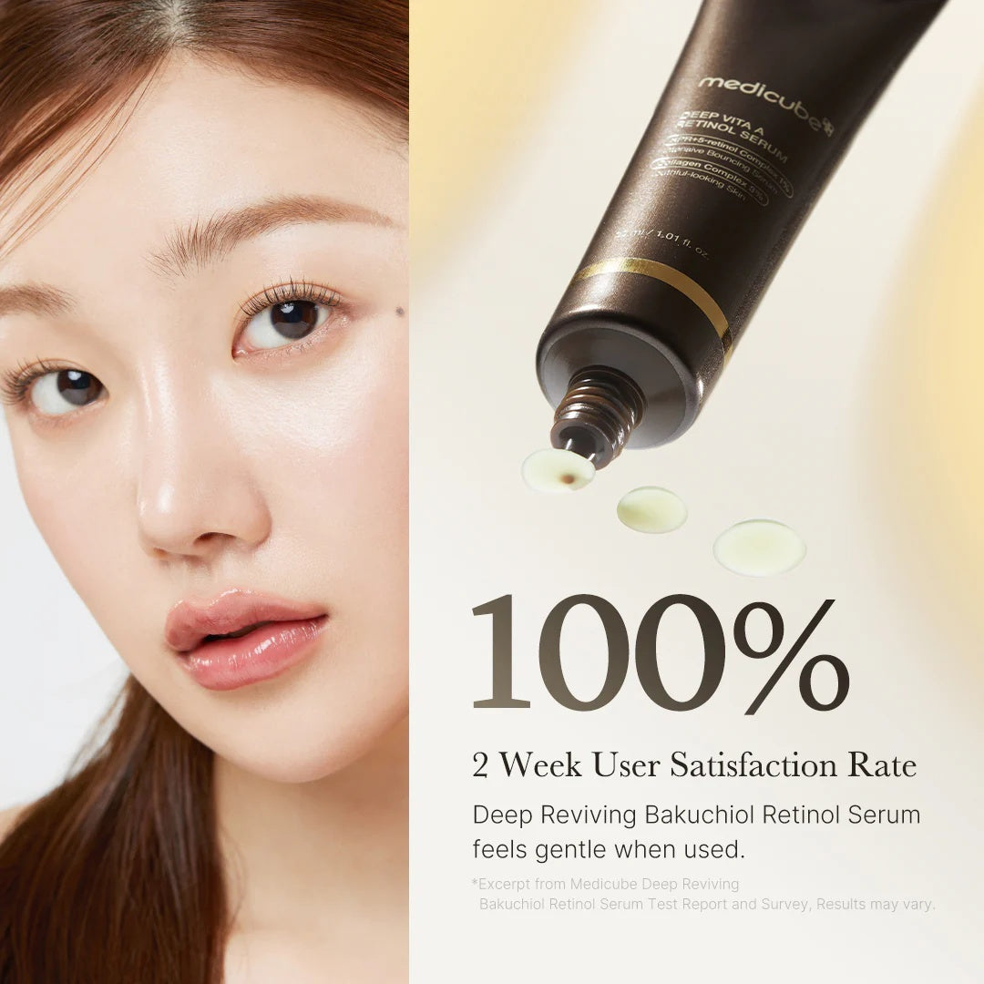 Medicube Sérum Facial Antiedad con Bakuchiol y Retinol – Revitaliza y Reafirma (30ml) www.sallunabeauty.com