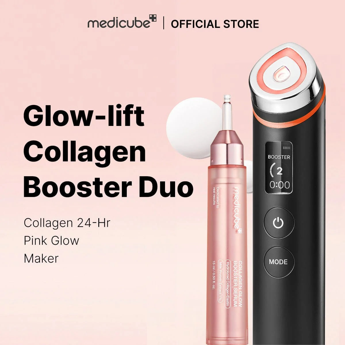Medicube Age-R Booster Pro – Dispositivo Facial 6 en 1 para Efecto "Glass Skin" con Tecnología de Luminosidad Real www.sallunabeauty.com