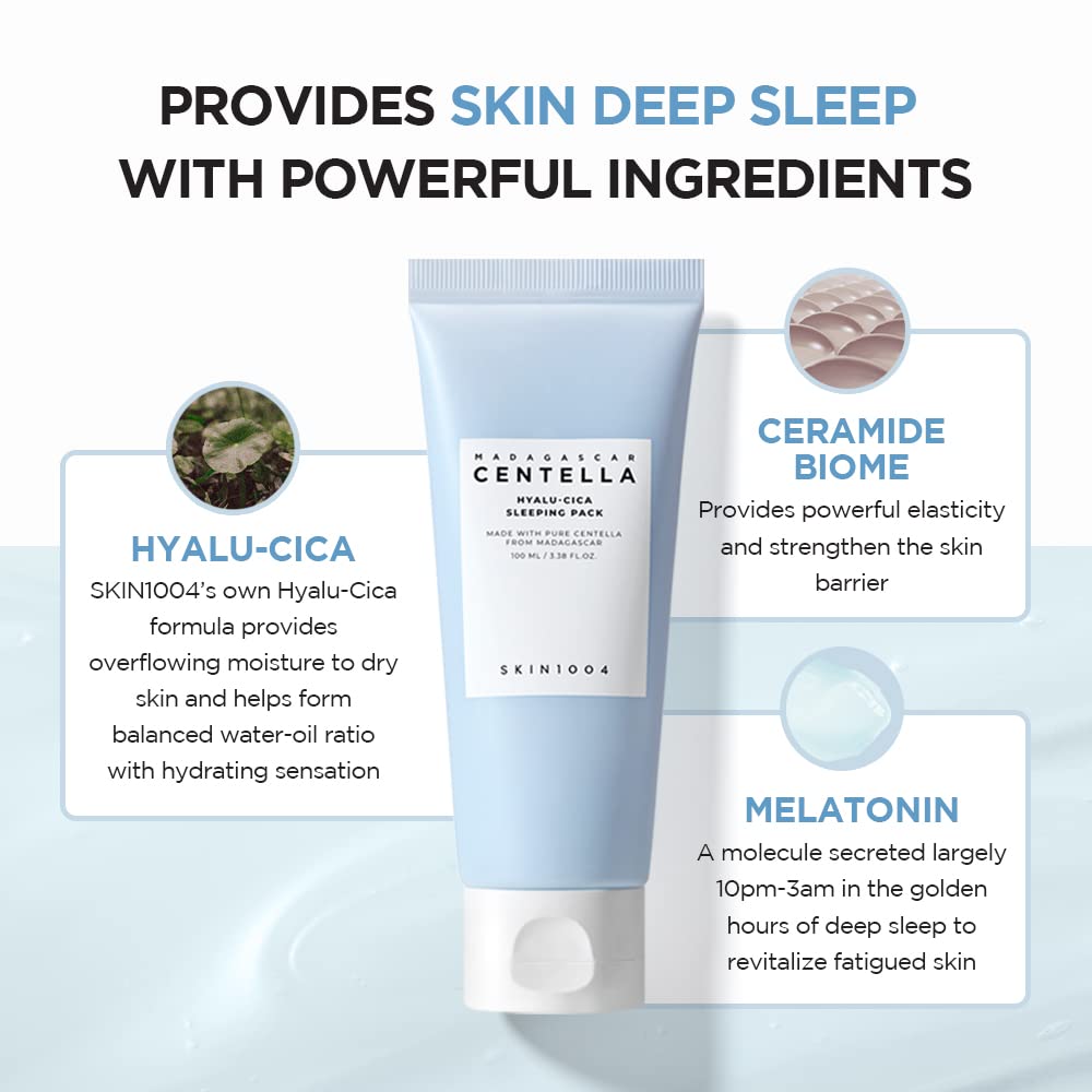 CENTELLA - Skin1004 Madagascar Centella Hyalu-Cica Sleeping Pack - 100ml www.sallunabeauty.com