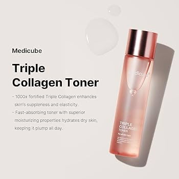 Medicube – Tónico Reafirmante Triple Colágeno 4.0 (140 ml) www.sallunabeauty.com