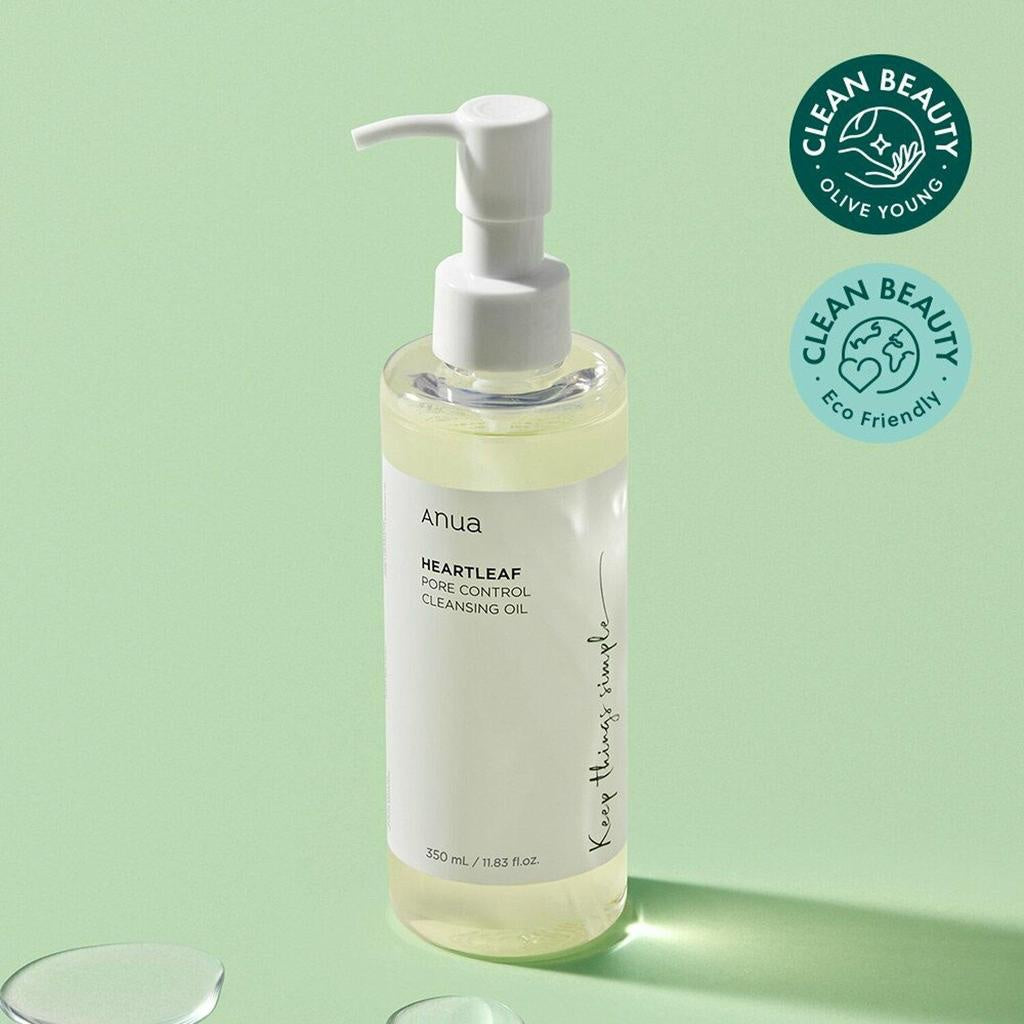 Anua Heartleaf Aceite Desmaquillante y Limpiador de Poros | Limpieza Suave para Piel Sensible – Cosmética Coreana K-Beauty (200ml) www.sallunabeauty.com