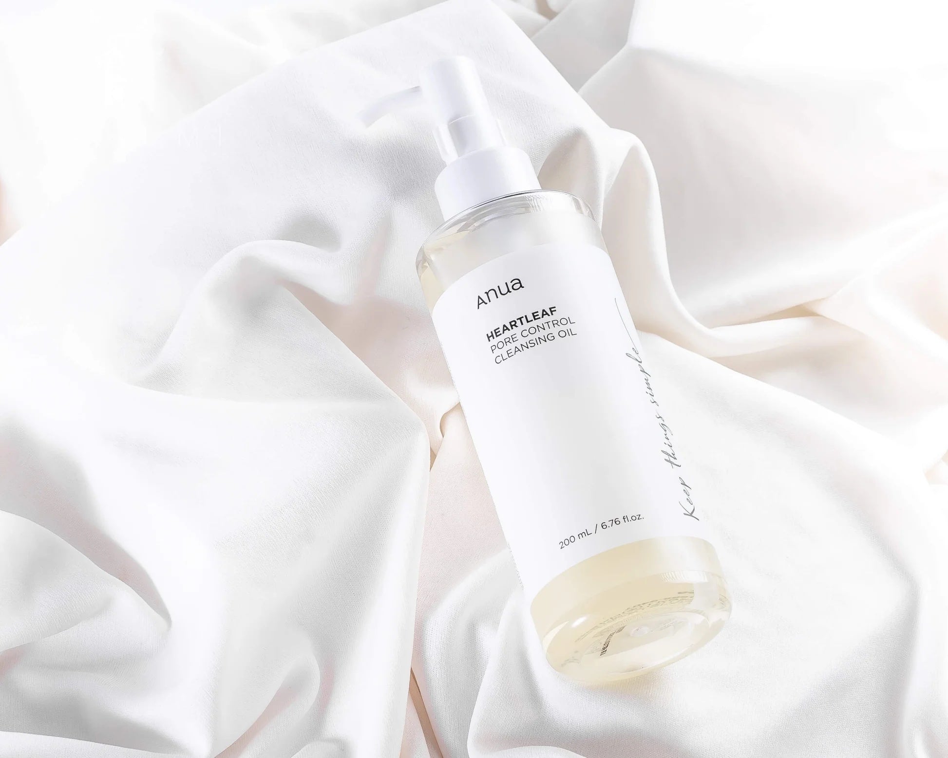 Anua Heartleaf Aceite Desmaquillante y Limpiador de Poros | Limpieza Suave para Piel Sensible – Cosmética Coreana K-Beauty (200ml) www.sallunabeauty.com