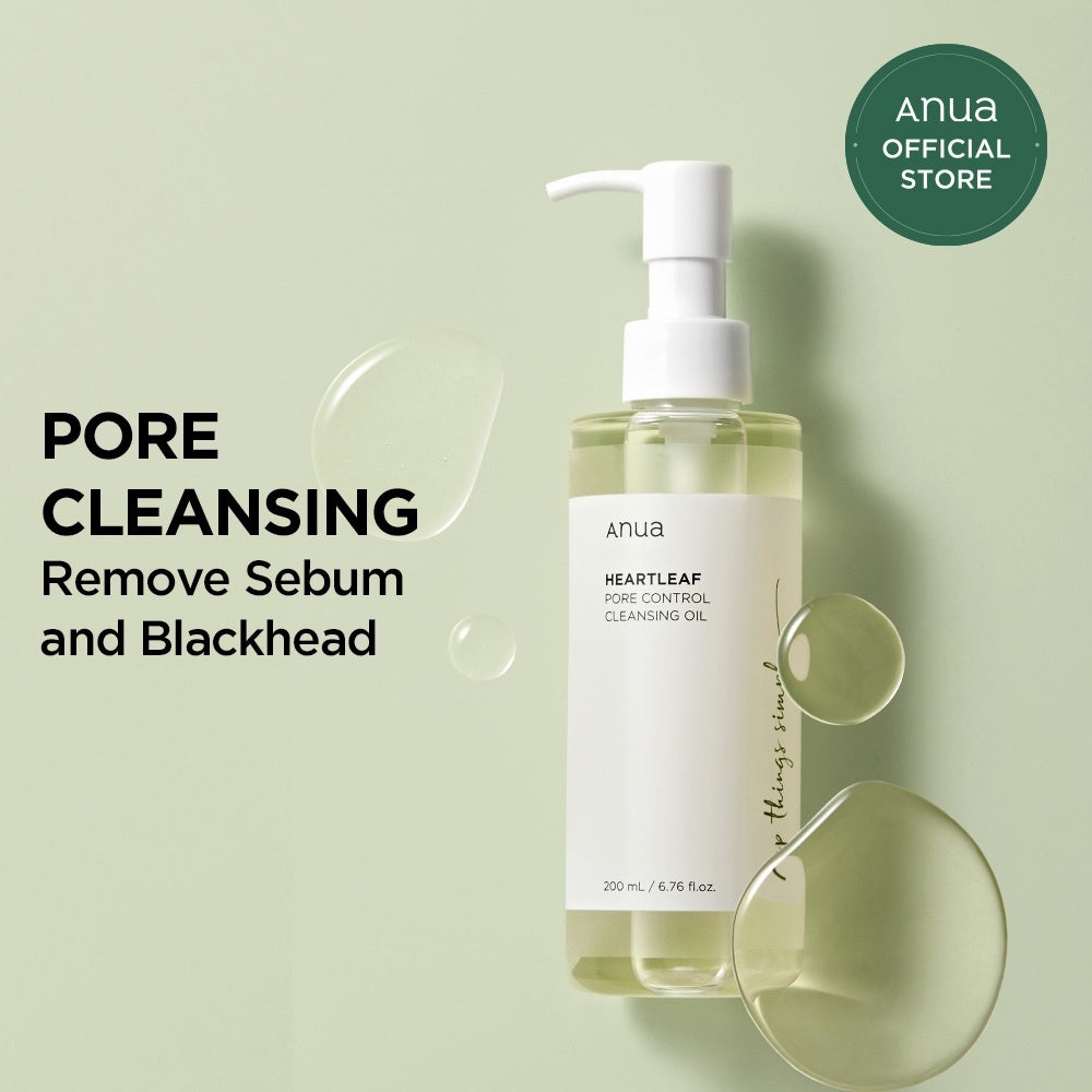 Anua Heartleaf Aceite Desmaquillante y Limpiador de Poros | Limpieza Suave para Piel Sensible – Cosmética Coreana K-Beauty (200ml) www.sallunabeauty.com