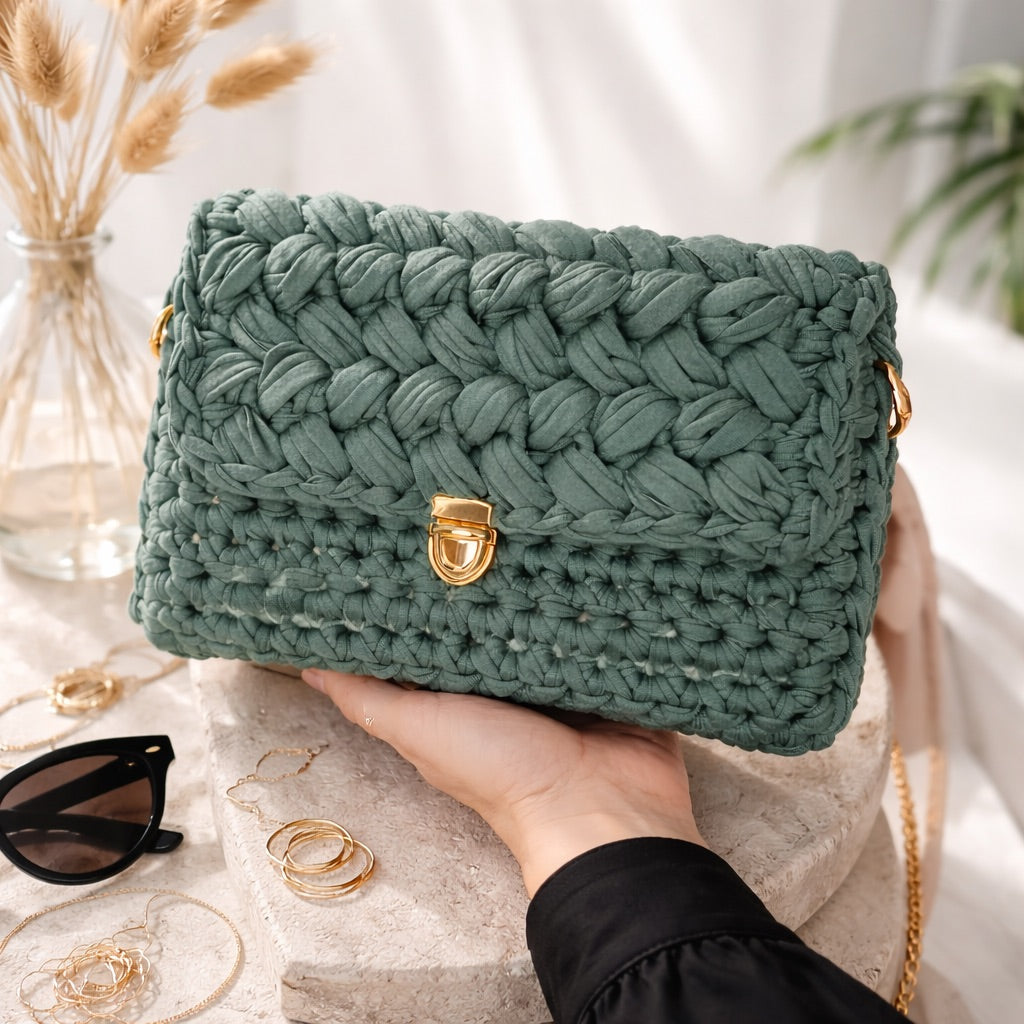 Icon 02 — Bolso texturizado con cadena Wish & Point