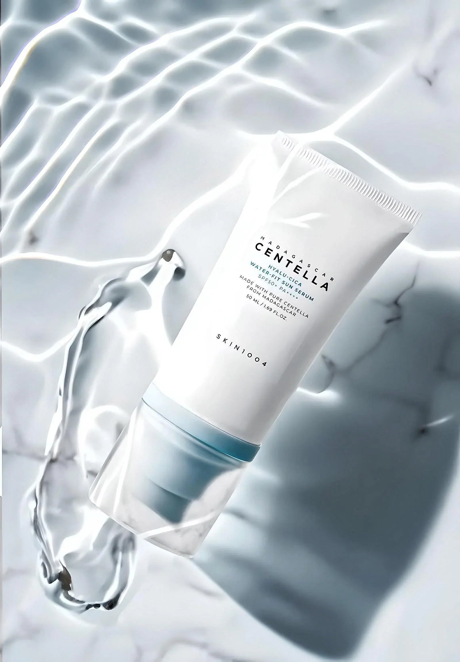 SKIN1004 Madagascar Centella Hyalu-Cica Water-Fit Sun Cream SPF50+ PA++++ 50ml www.sallunabeauty.com