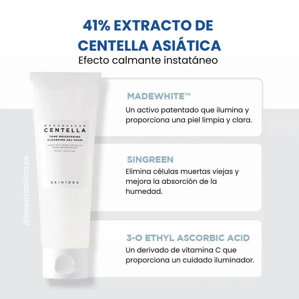 SKIN1004 Centella – Gel Limpiador Iluminador para el Rostro 125 ml www.sallunabeauty.com