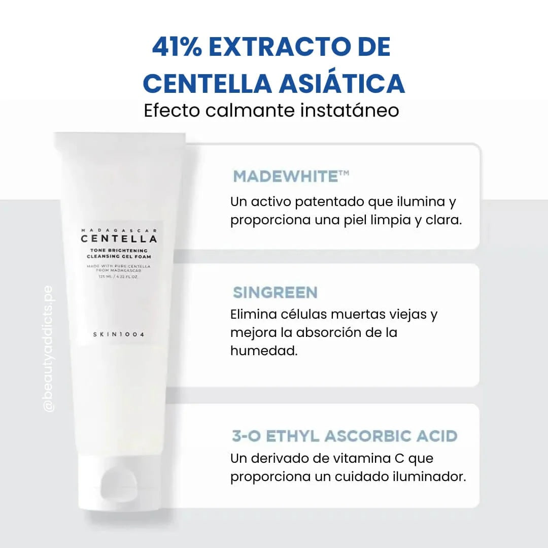 SKIN1004 Centella – Gel Limpiador Iluminador para el Rostro 125 ml www.sallunabeauty.com