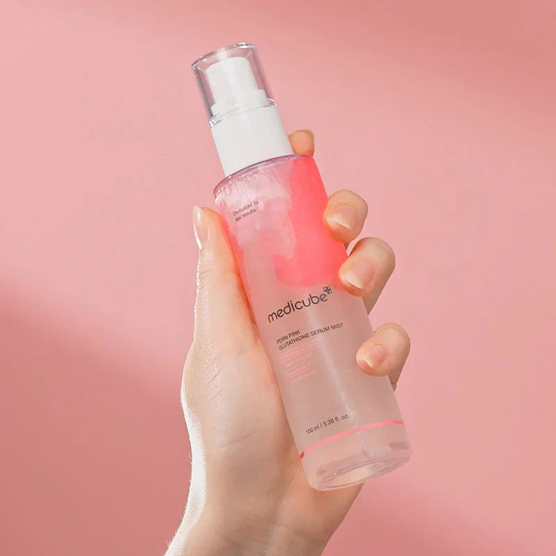 Medicube – PDRN Pink Glutathione Serum Mist | Bruma Iluminadora & Reparadora · Antioxidante 100ml www.sallunabeauty.com