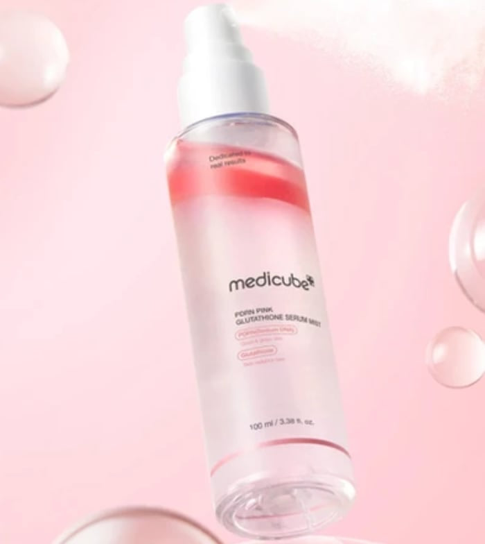 Medicube – PDRN Pink Glutathione Serum Mist | Bruma Iluminadora & Reparadora · Antioxidante 100ml www.sallunabeauty.com