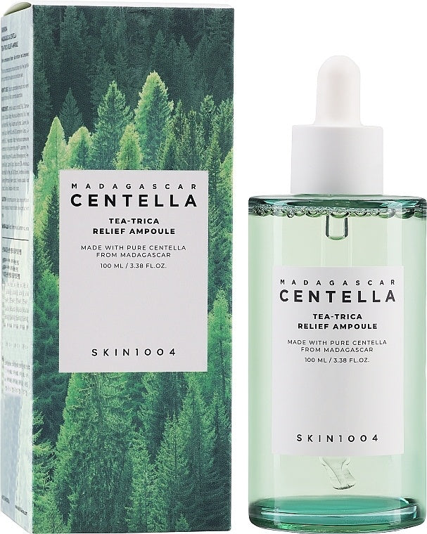 SKIN1004 Centella Tea-Trica Relief Ampoule | Suero Calmante Antiacne  K-Beauty (100ml) www.sallunabeauty.com