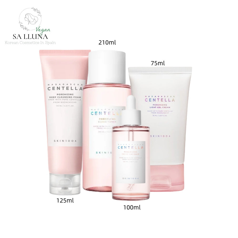 SKIN1004 Centella Poremizing | Rutina Completa para Minimizar Poros y Purificar la Piel – Cosmética Coreana K-Beauty (4 productos) www.sallunabeauty.com