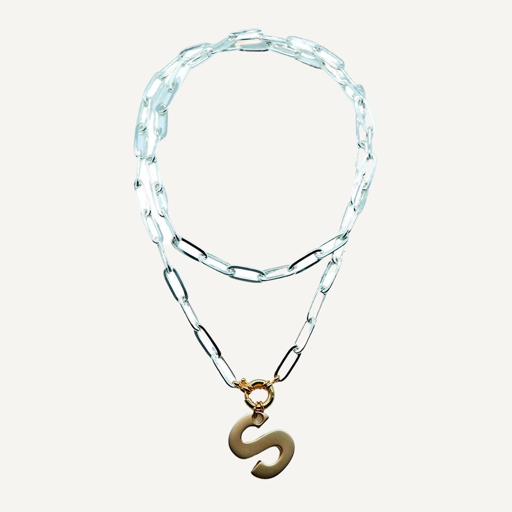 Collares largos elegantes Letter Largo