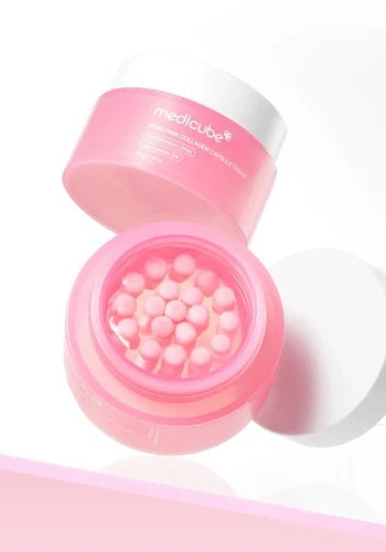 Medicube PDRN Pink Collagen Capsule Cream 55g | Crema Reafirmante con Colágeno y Niacinamida www.sallunabeauty.com