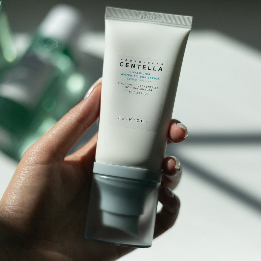 SKIN1004 Madagascar Centella Hyalu-Cica Water-Fit Sun Cream SPF50+ PA++++ 50ml www.sallunabeauty.com