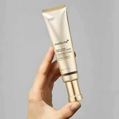 MEDICUBE – Deep Lifting Peptide Eye Cream 30ml | Crema de Ojos Reafirmante y Antiedad con Péptidos www.sallunabeauty.com