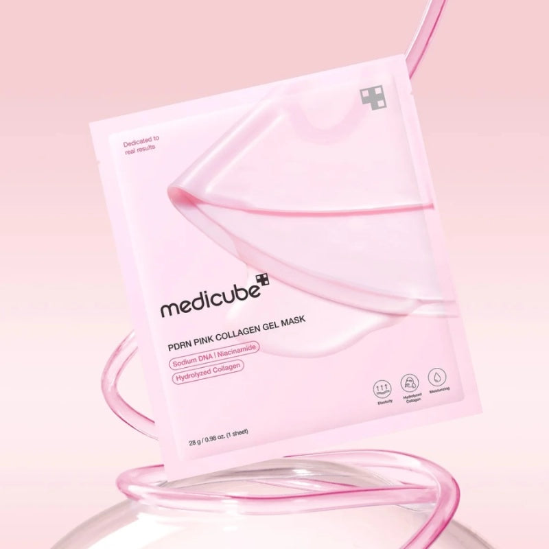 Medicube - Mascarilla en Gel de Colágeno Rosa con PDRN – Hidratación, Regeneración y Luminosidad www.sallunabeauty.com