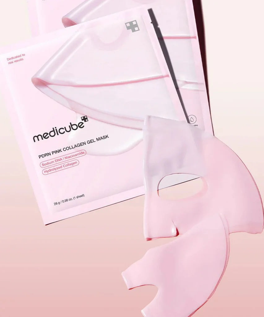 Medicube - Mascarilla en Gel de Colágeno Rosa con PDRN – Hidratación, Regeneración y Luminosidad www.sallunabeauty.com