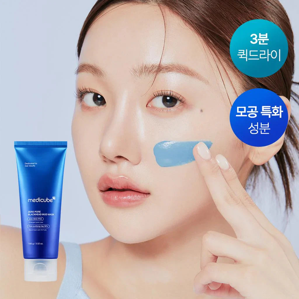 Medicube Zero Pore Mud Mask Mascarilla Facial de Arcilla Purificante, Limpieza Profunda y Control de Sebo www.sallunabeauty.com