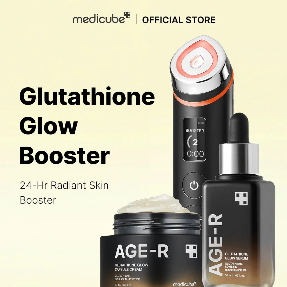 Medicube – AGE-R Glutathione Glow Serum 30g | Suero Iluminador y Antioxidante con Glutatión www.sallunabeauty.com