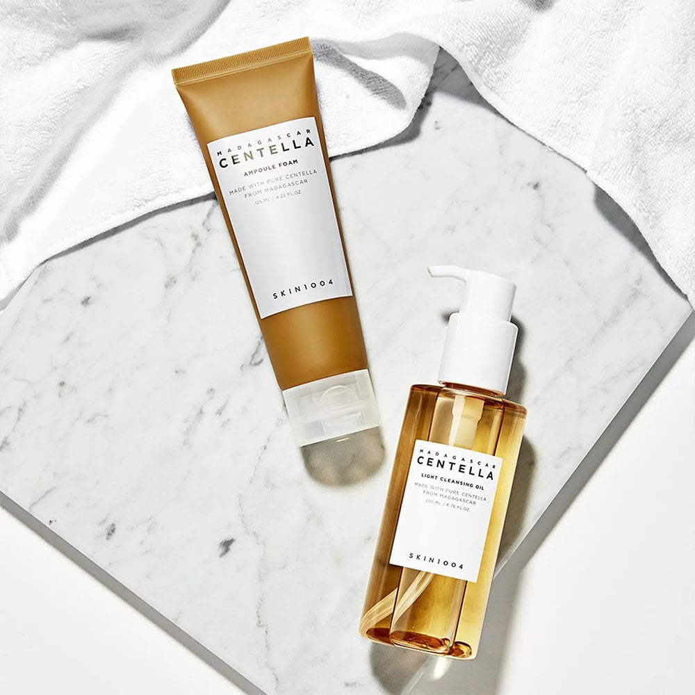 SKIN1004 Centella – Pack de Doble Limpieza Suave con Aceite + Espuma | Piel Sensible y Equilibrada www.sallunabeauty.com